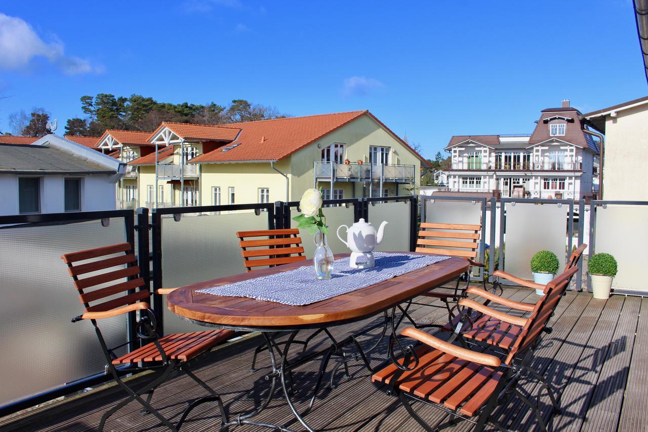 Strandnahe Fewo Mit 3 Schlafzimmern Und Balkon, Villa Vergissmeinnicht 02, Binz Exteriör bild